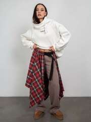 Юбка килт женская цвет красный