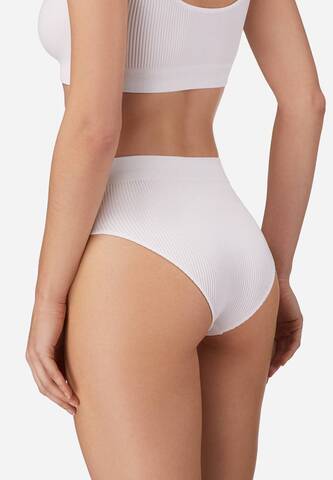 Бесшовные трусы слип в рубчик с высокой талией WHB 001 Teksa