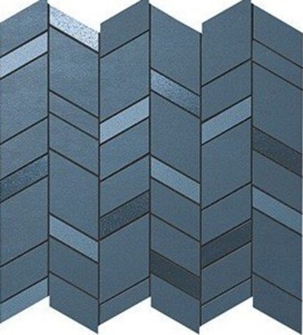 ATLAS CONCORDE MEK BLUE MOSAICO CHEVRON WALL 30.5x30.5