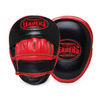 Лапы боксерские Leaders Curved Black/Red