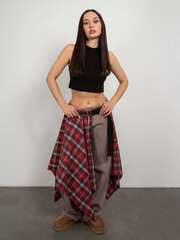 Юбка килт женская цвет красный