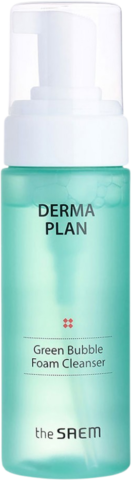 The Saem Derma Plan Пенка для умывания Derma Plan Green Bubble Foam Cleanser 150 мл