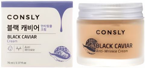 Consly Black Caviar Anti-Wrinkle Cream Крем для лица против морщин с экстрактом черной икры