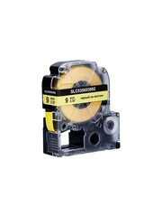 Кассета с лентой S'OK by Sakura Printing C53S653002 (LK-3YBP) для Epson  LW400, LW700, LW600P, LW1000P, K400, Z700, Z800, черный на желтом, 8мм, 8м, пастельная