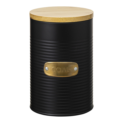 Банка для хранения соли 1.3л Smart Solutions Irmel графит