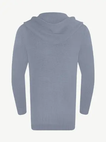 Кардиган с капюшоном из мягкой шерсти