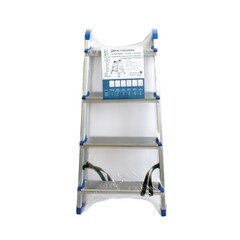 63-0-024 Стремянка алюминиевая двухсторонняя, 4 ступени (РемоКолор)