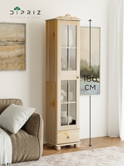 Шкаф витрина Бритта однодверная стеклянная