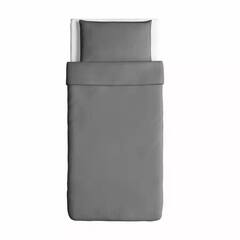Комплект из поплина УЛЬВИДОРО наволочка + пододеяльник 1,5-сп | серый
