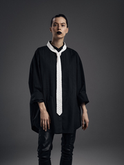 Рубашка-фрак унисекс, черный