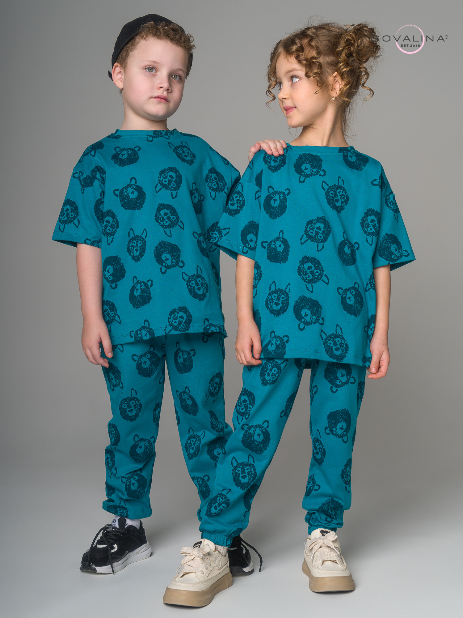 Костюм Daily men волки зеленый