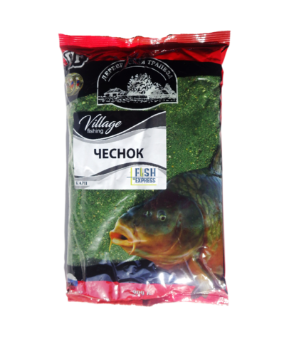VF Карп чеснок ( крупная фракция) 0,9кг/10шт/уп цвет прикормки зелёный