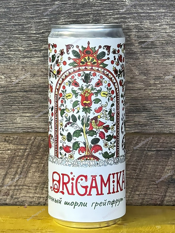 Лимонад Origamika Яблочный шорли (грейпфрут и пихта) 0,33 л. ж/б