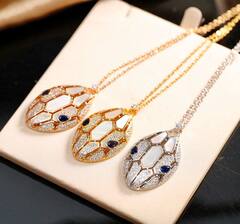 Колье с подвеской ЗМЕЯ качество VGOLD коллекция SERPENTI