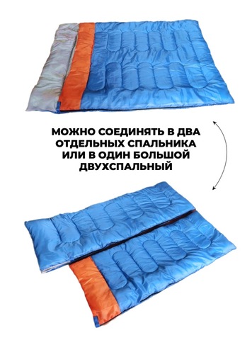 Картинка спальник Skully  blue - 5