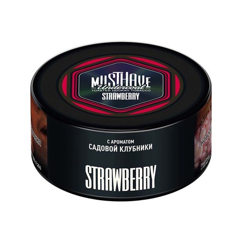 Табак для кальяна Must Have Undercoal 25гр - Strawberry с ароматом Садовой клубники