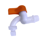 Кран пластиковый угловой на 15мм, под врезку 3/4
