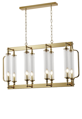 Подвесная люстра Crystal Lux TOMAS SP8 L1000 BRASS