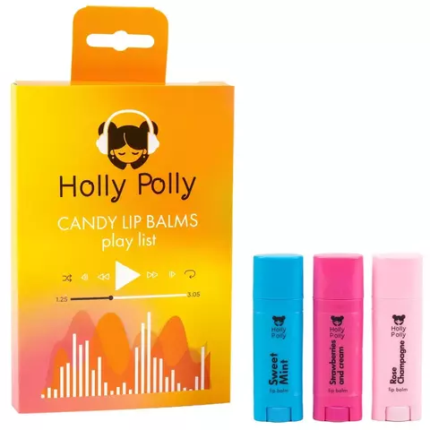 Holly Polly Набор бальзамов для губ  CANDY LIP BALMS