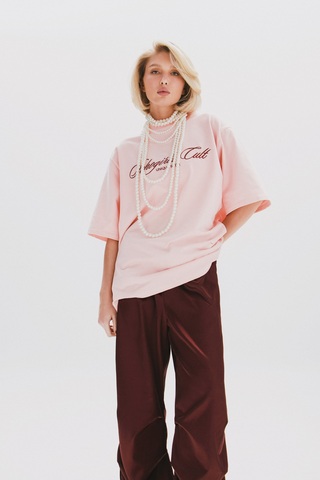 Футболка EMBROIDERY CULT PINK