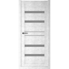 Купить Межкомнатная дверь экошпон Дрезден бетон светлый стекло графит