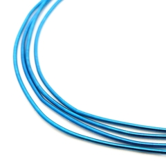 Канитель мягкая, гладкая KAN/MD, 0,7 мм глянец, лазурно-зеленый