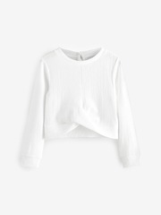 Лонгслив для девочки Next AV3-074, Белый