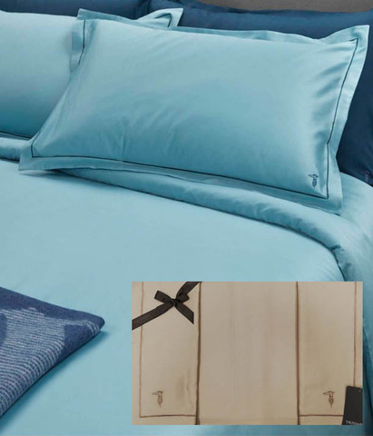 Постельное белье 2 спальное евро Trussardi Line M35 Tortora бежевый