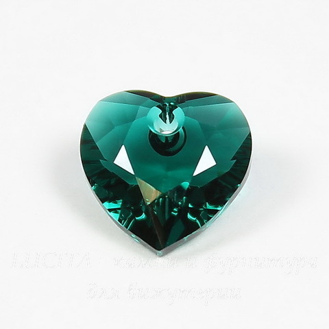 6432 Подвеска Сваровски Сердечко Heart Cut Emerald (10,5 мм)
