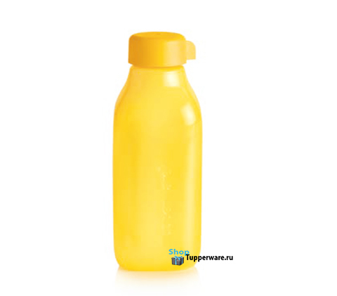 Бутылка Эко квадратная 500 мл в желтом цвете