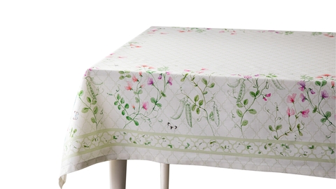 Скатерть прямоугольная 168х250см Mix&Match Home Душистый горошек