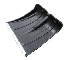 Лопата для снега пластик с алюминиевой планкой 380х365мм без черенка тулейка 32мм