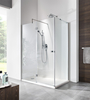 Roca MP3416012M METROPOLIS  Дверь распашная 1600X1950, прозрачное стекло, профиль хром