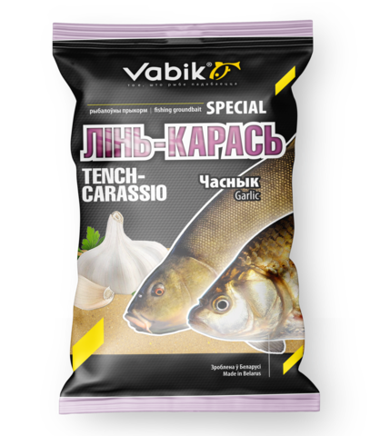 Прикормка Vabik SPECIAL Линь-Карась Чеснок 1кг 10 шт/уп.
