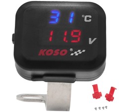 Универсальная USB розетка KOSO с термометром и вольтметром