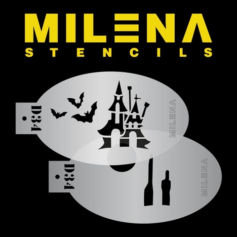 Трафарет Milena D34