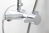 Cezares LEAF-CVDA-30-SS LEAF-CVDA-30-SS Душевая стойка телескопическая со смесителем с верхним и ручным душем, верхний душ диаметр 300 мм металл, исполнение sunset