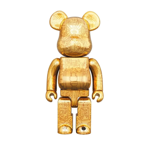 Фигурка Medicom Toy 400% & 100% Bearbrick Set - Yu-Gi-Oh! (Millennium Puzzle - Light ed.)