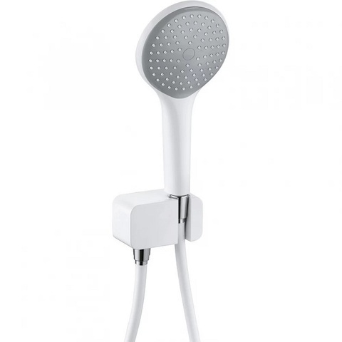 Kludi 67 870 9100 Freshline Душевой набор Ø120 мм, 1 режим, шланг 1250 мм + шланговое подключение