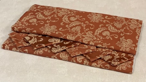 Скатерть 170х280 и 12 салфеток Gamba 9283 Mattone кирпичная