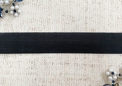 Тесьма окантовочная тканая 450D, ш. 2,2 см, 2,5 гр/м, чёрный