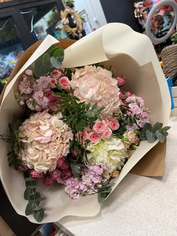 Букет с летний сад