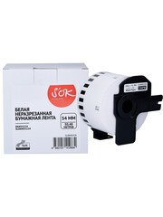 Лента S'OK by Sakura Printing DKN55224 для Brother QL 1050, 1050n, 1060n, 500, 500A, 500BS, 500BW, 550, 560, 560VP, 570, 580N, 650TD, 54мм, 30,48м