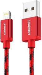 Кабель Ugreen USB 2.0 (F), Apple Lightning (F) красный