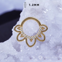 Кликер Lyra Crystal PVD Yellow 1.2мм