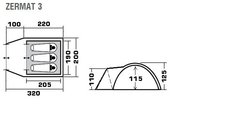 Туристическая палатка Trek Planet Zermat 3 (70193)