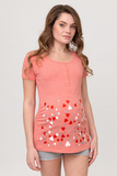Футболка для беременных 08766 коралловый