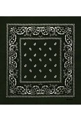 Бандана темно-оливковая пейсли огурцы