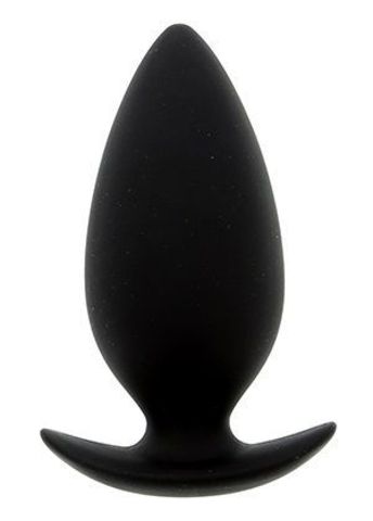 Чёрная анальная пробка BOOTYFUL ANAL PLUG MEDIUM BLACK - 9,8 см. - Dream Toys Bootyful 21012