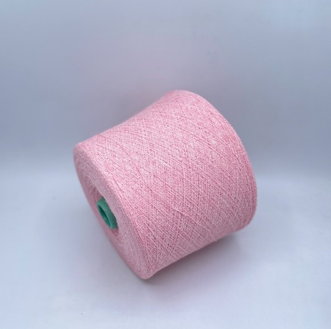Lineapiu (пр.Италия),art-Boucle 1400м/100гр, 75% Хлопок 25% Нейлон, цвет-Розовый ,неоднотонный, арт.34893